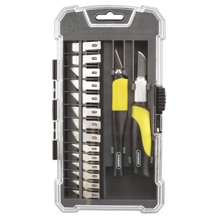 GENERAL TOOLS Knife Hobby Set 18 Piece 95618